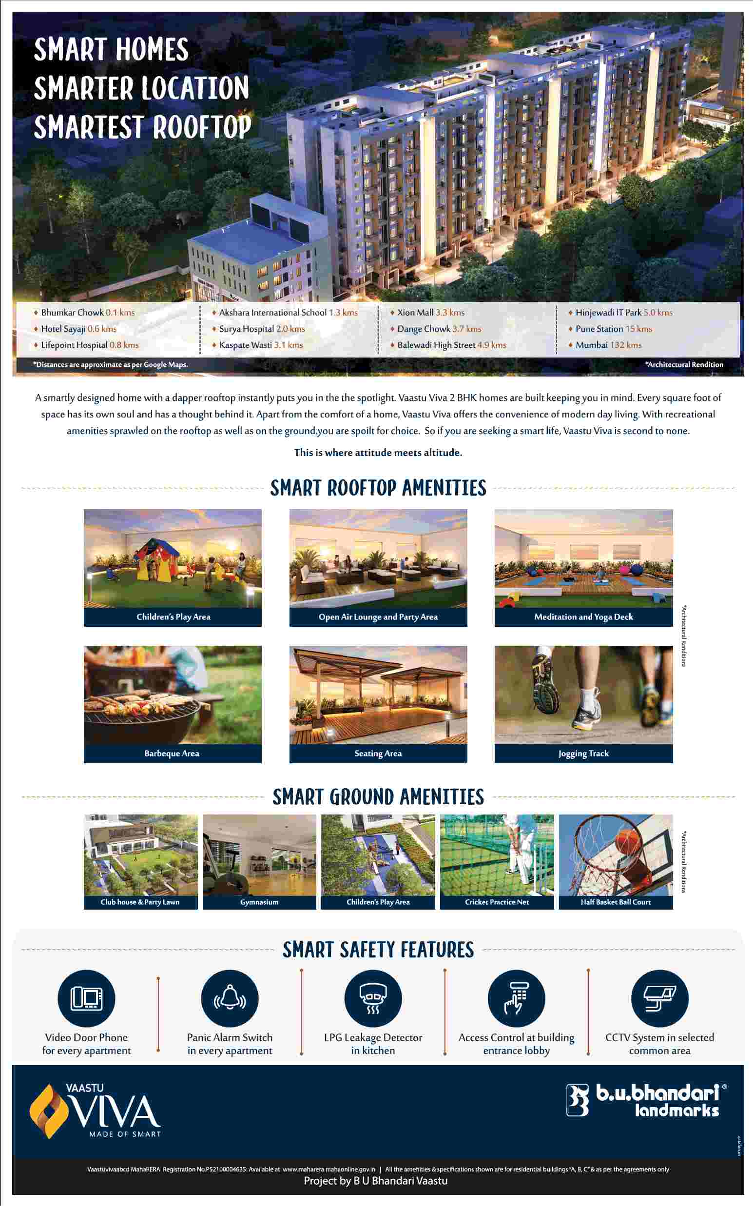 Live in homes where attitude meets altitude at Bhandari Vaastu Viva in Pune